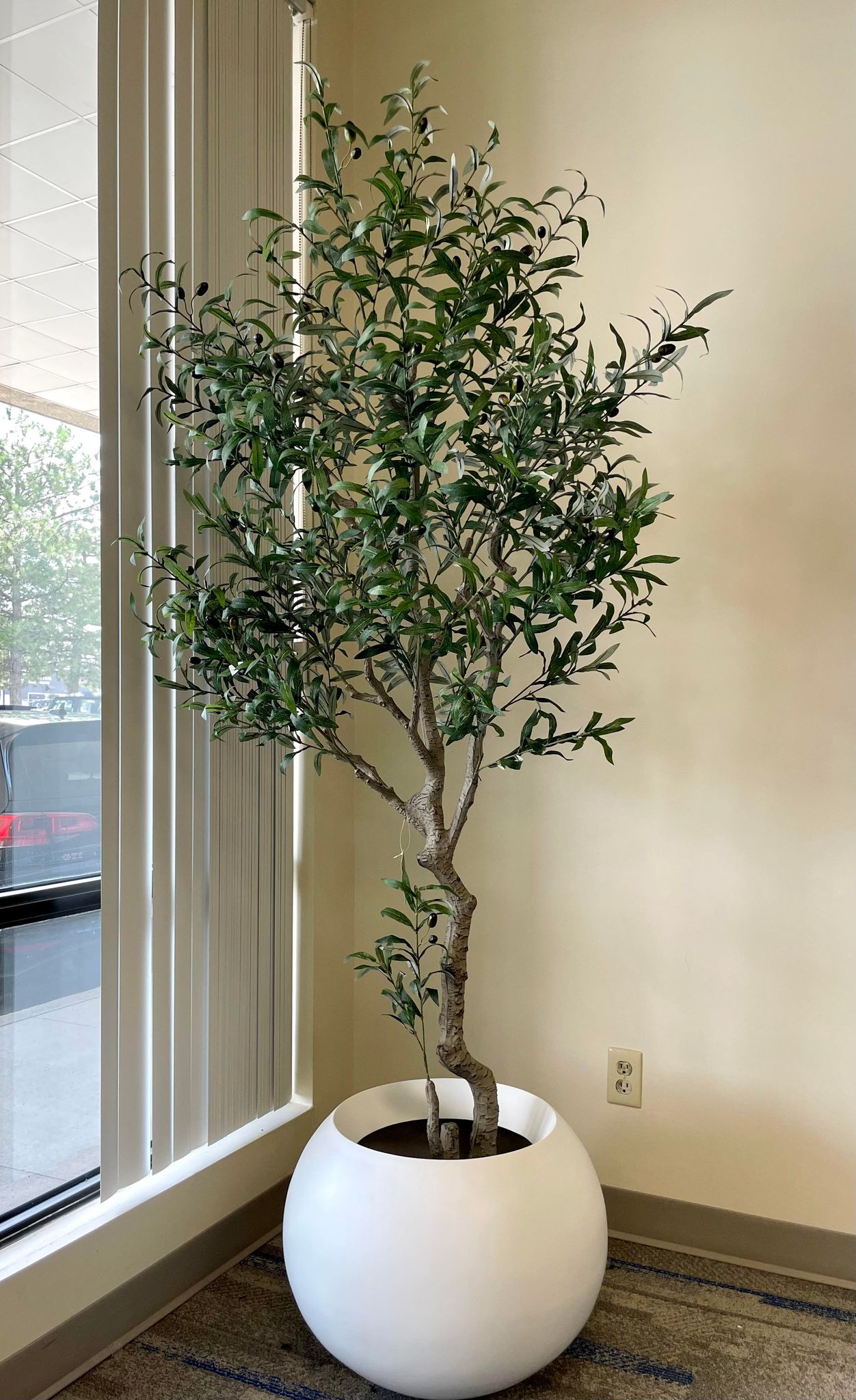 artificial plants indoor olive tree Artificial Olive Tree – 7ft