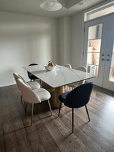 Charger l'image dans la galerie, 71"Modern White Glossy Sintered Stone Dining Table