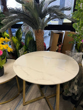 Charger l'image dans la galerie, 39.5"Modern Glossy Sintered Stone Top Round Dining Table