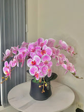 Load image into Gallery viewer, Real touch artificial Purple orchid Arrangement (6 Stems)