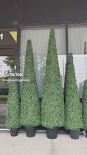 Charger et lire la vidéo dans la visionneuse de la Galerie, Artificial Boxwood Tower Tree - 8' (UV Resistant)