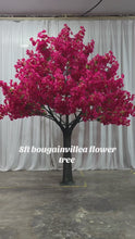 Load and play video in Gallery viewer, Artificial Bougainvillea Flower tree Rental -8ft