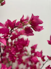 Load image into Gallery viewer, Close-up of artificial pink flowers on a branch with a soft, blurred background, highlighting the vibrant petals and delicate structure