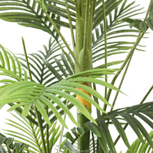 Charger l'image dans la galerie, Close-up of artificial palm fronds, showcasing vibrant green leaves and realistic detailing, ideal for indoor decoration.