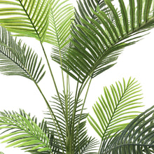 Charger l'image dans la galerie, Close-up of artificial palm fronds, showcasing vibrant green leaves and realistic detailing, ideal for indoor decoration.