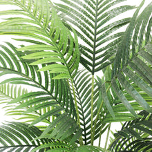 Charger l'image dans la galerie, Close-up of artificial palm fronds, showcasing vibrant green leaves and realistic detailing, ideal for indoor decoration.