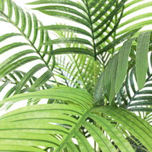 Charger l'image dans la galerie, Close-up of artificial palm fronds, showcasing vibrant green leaves and realistic detailing, ideal for indoor decoration.