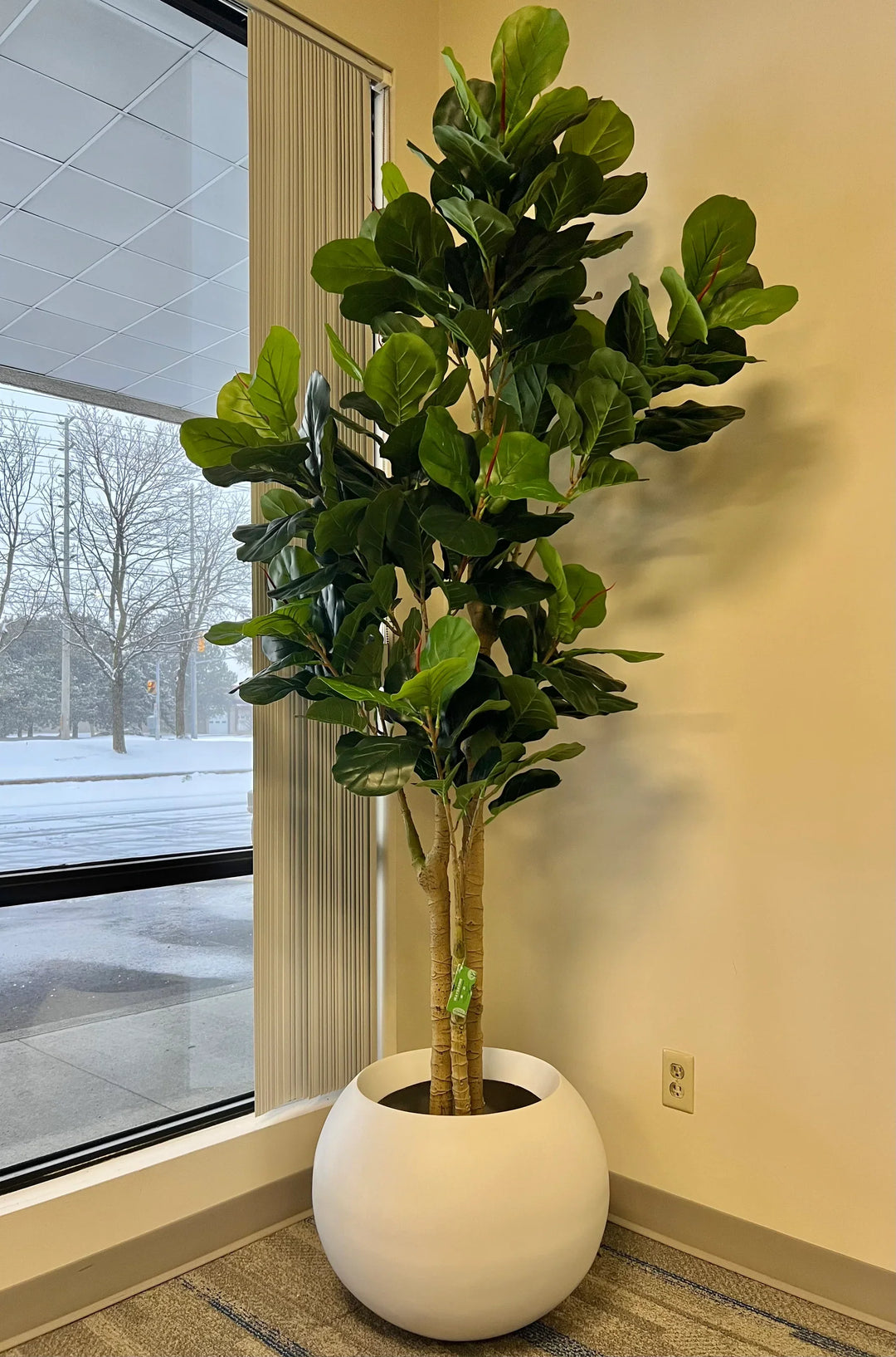 Transform Your Space with the Artificial Fiddle Fig Plant