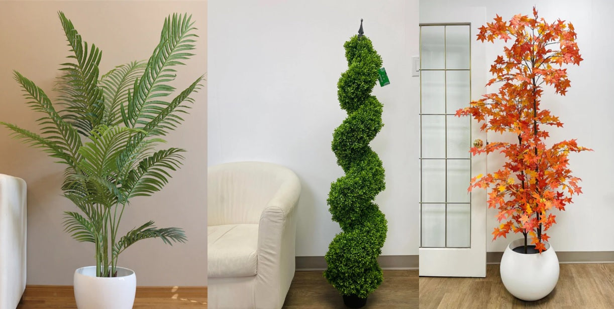 Artificial Palm Tree Artificial Topiary Boxwood Tree Artificial Maple Tree