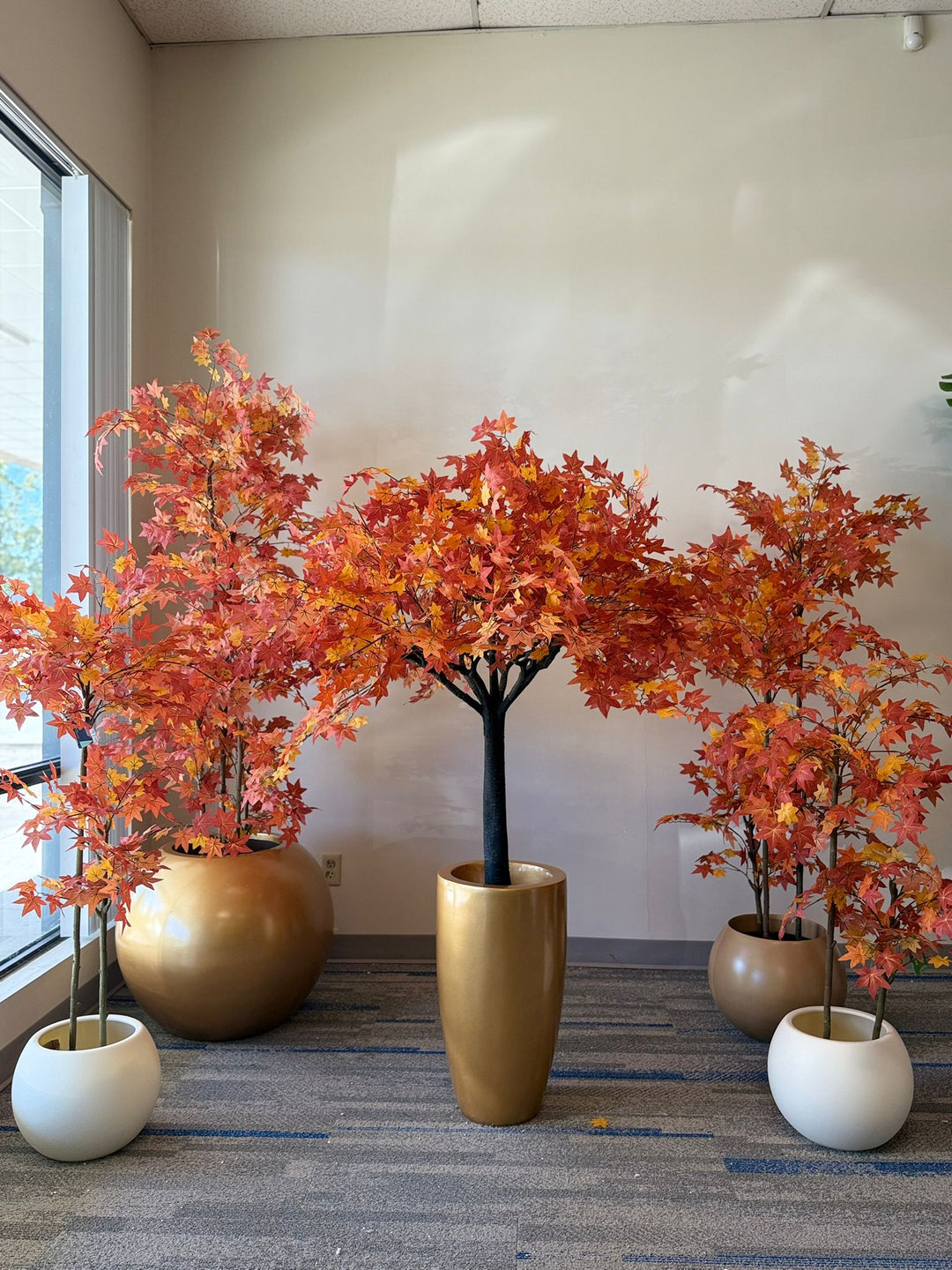 Bring Warmth &amp; Color Into Your Space with an Artificial Maple Tree