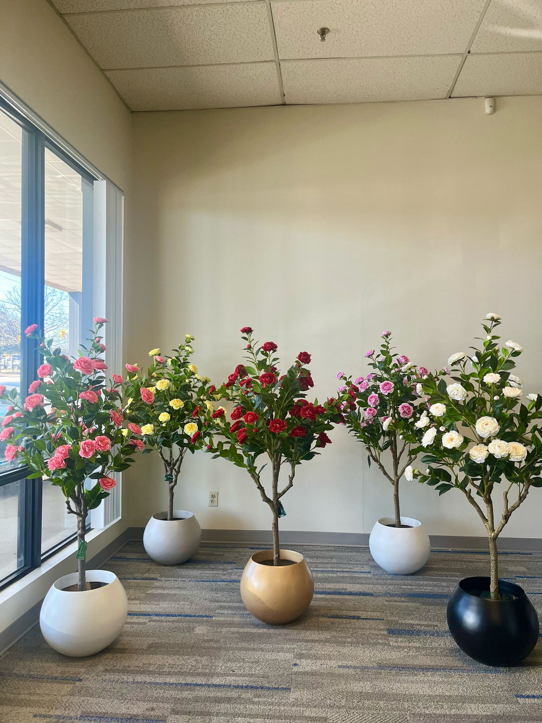 Bring Home Timeless Beauty with Our Artificial Camellia  Flower tree