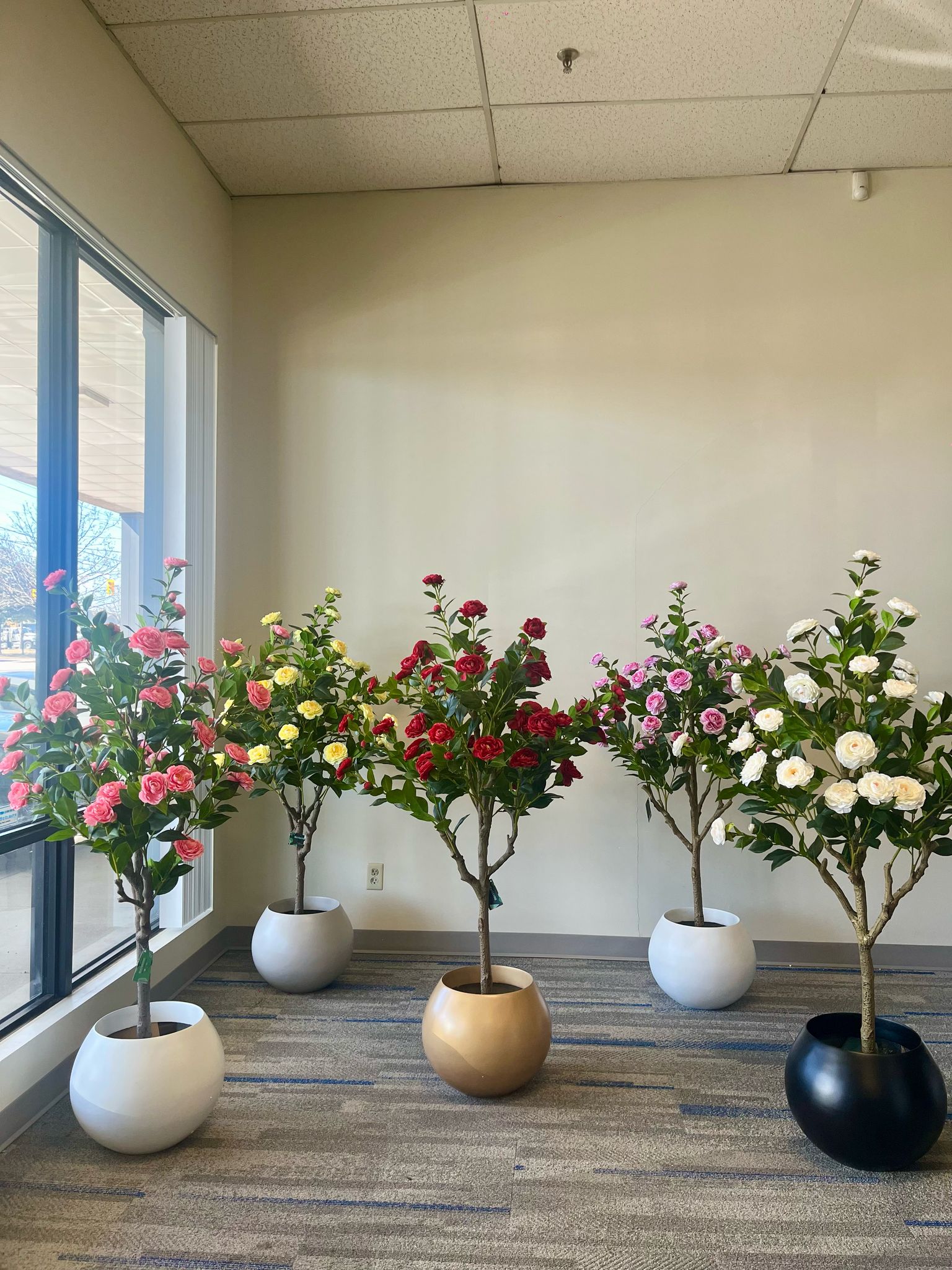 Bring Home Timeless Beauty with Our Artificial Camellia  Flower tree