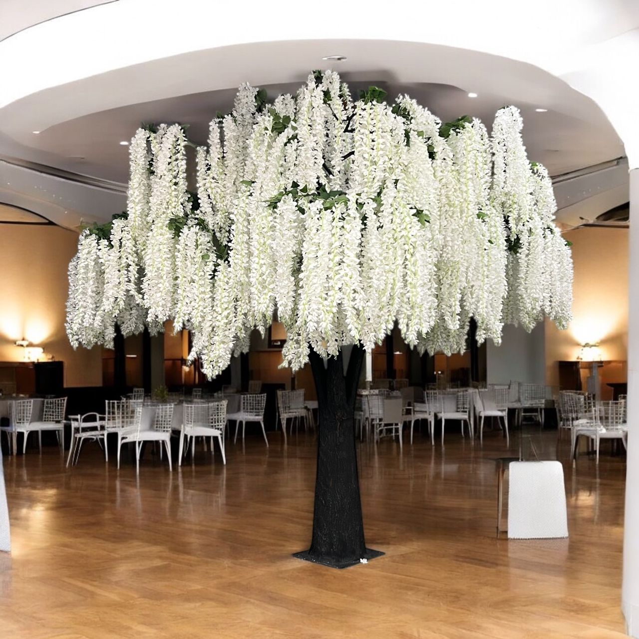 15ft White Wisteria Tree – A Grand Floral Statement for Luxury Spaces