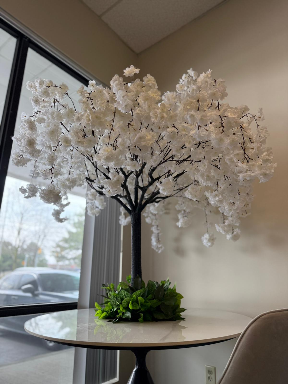 4ft White Weeping Cherry Blossom – Soft Elegance in a Compact Size