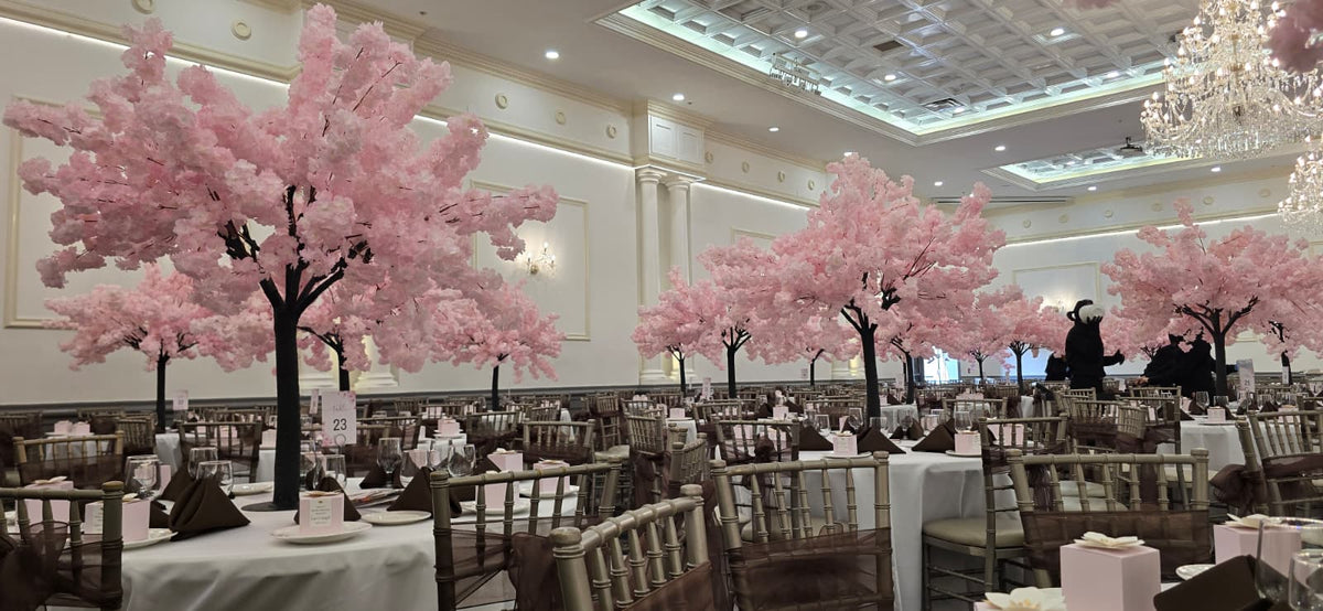 Pink Cherry Blossom Trees – Elegant Event Décor Available for Rental &; Purchase