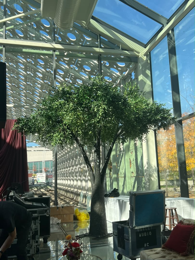 15ft Artificial Olive Tree: Elegant Greenery for Grand Interiors
