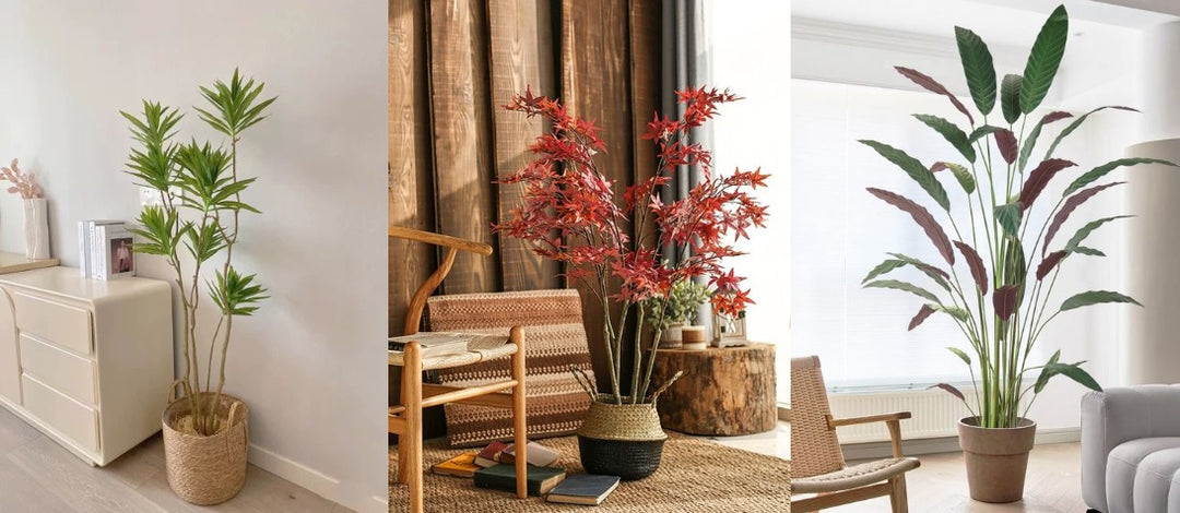 a range of artificial plants to buy to make any place better.