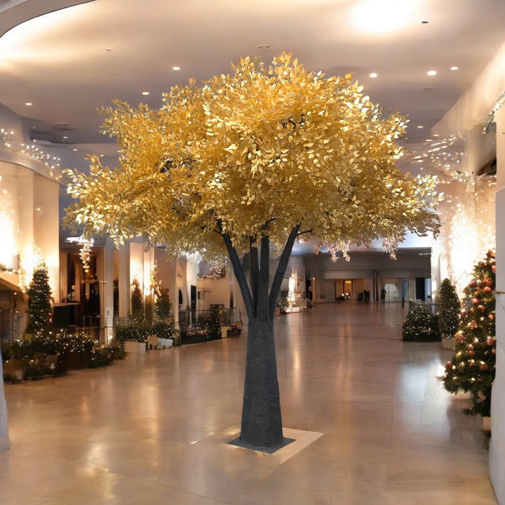 12ft Artificial Gold Ficus Tree Rental