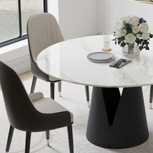 Load image into Gallery viewer, 52” Sintered Stone Top Round Dining Table
