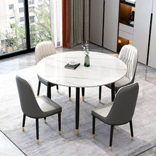 Load image into Gallery viewer, Modern Dining/Breakfast Table Round Sintered Stone Top
