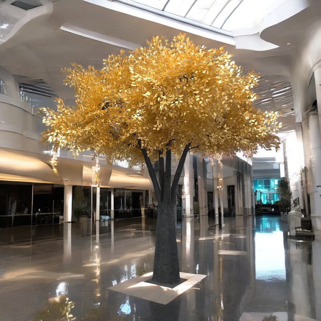 12ft Artificial Gold Ficus Tree Rental