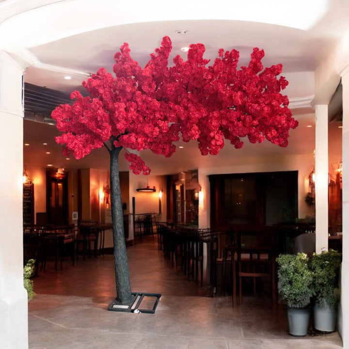red cherry blossom archway décor for events in the GTA