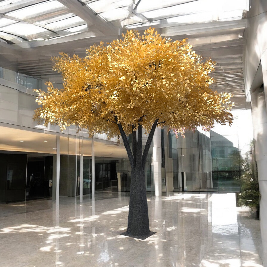 12ft Artificial Gold Ficus Tree Rental