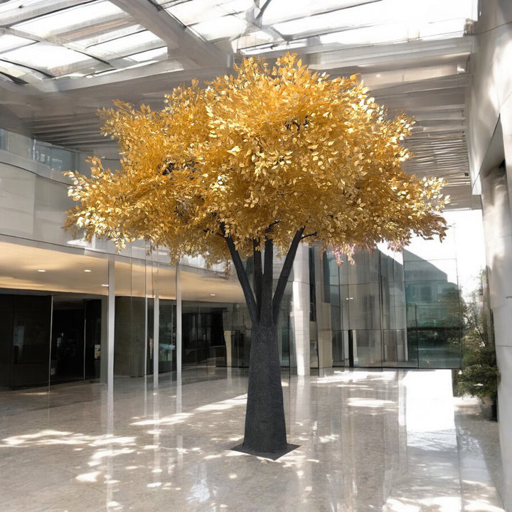 12ft Artificial Gold Ficus Tree Rental