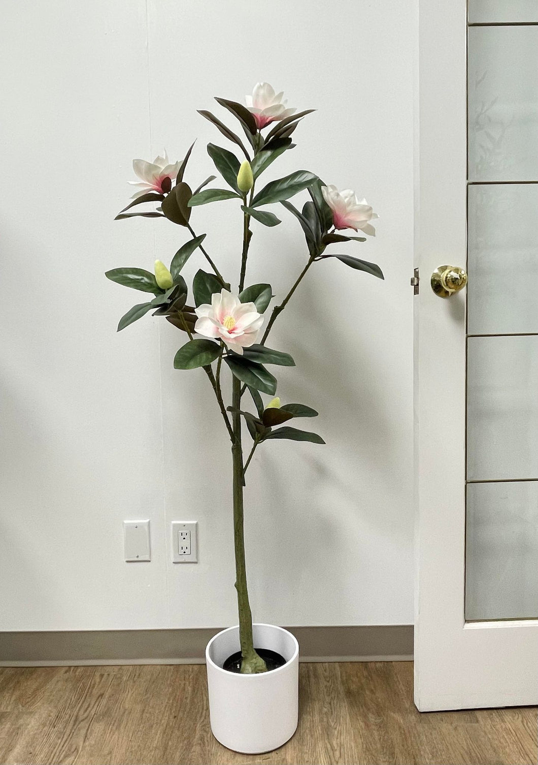 Artificial Magnolia Flower Tree - 4.8'