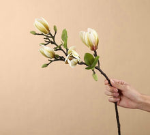 Charger l&#39;image dans la galerie, Real touch Artificial Flower stem - Yellow Magnolia
