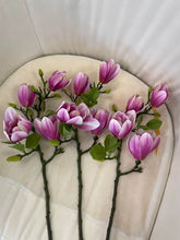 Load image into Gallery viewer, Real touch Artificial flower stems and Bouquet (5 Magnolia)
