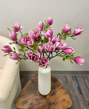 Load image into Gallery viewer, Real touch Artificial flower stems and Bouquet (5 Magnolia)
