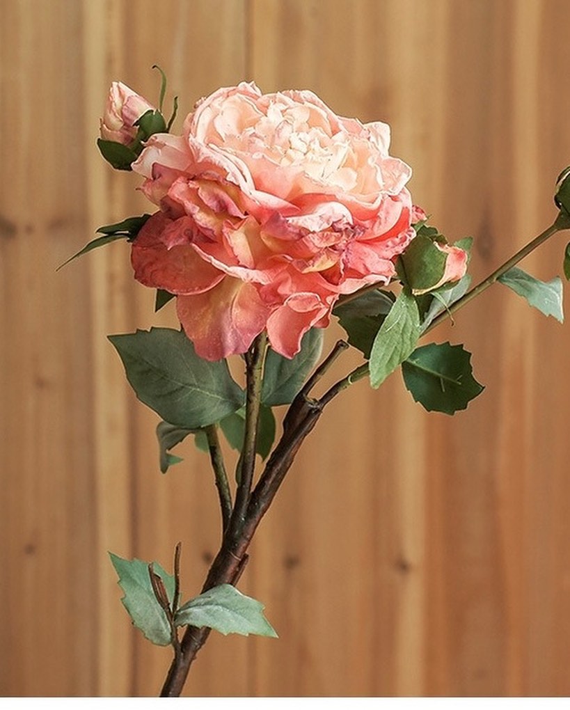 Real touch Artificial flower stem - Pink Peony