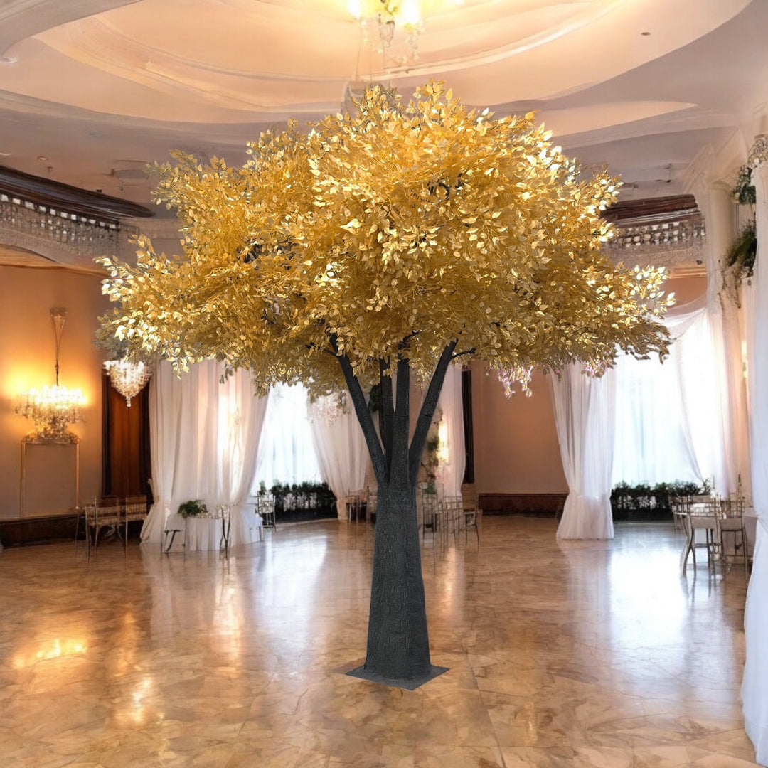 12ft Artificial Gold Ficus Tree Rental