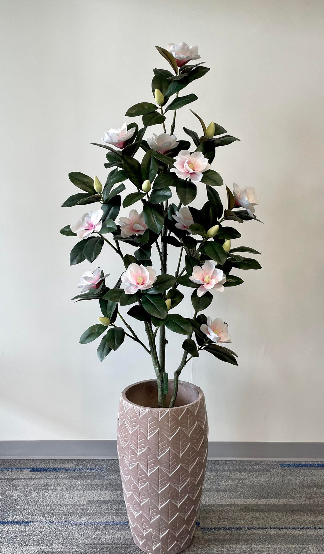 Artificial Magnolia flower Tree - 6'