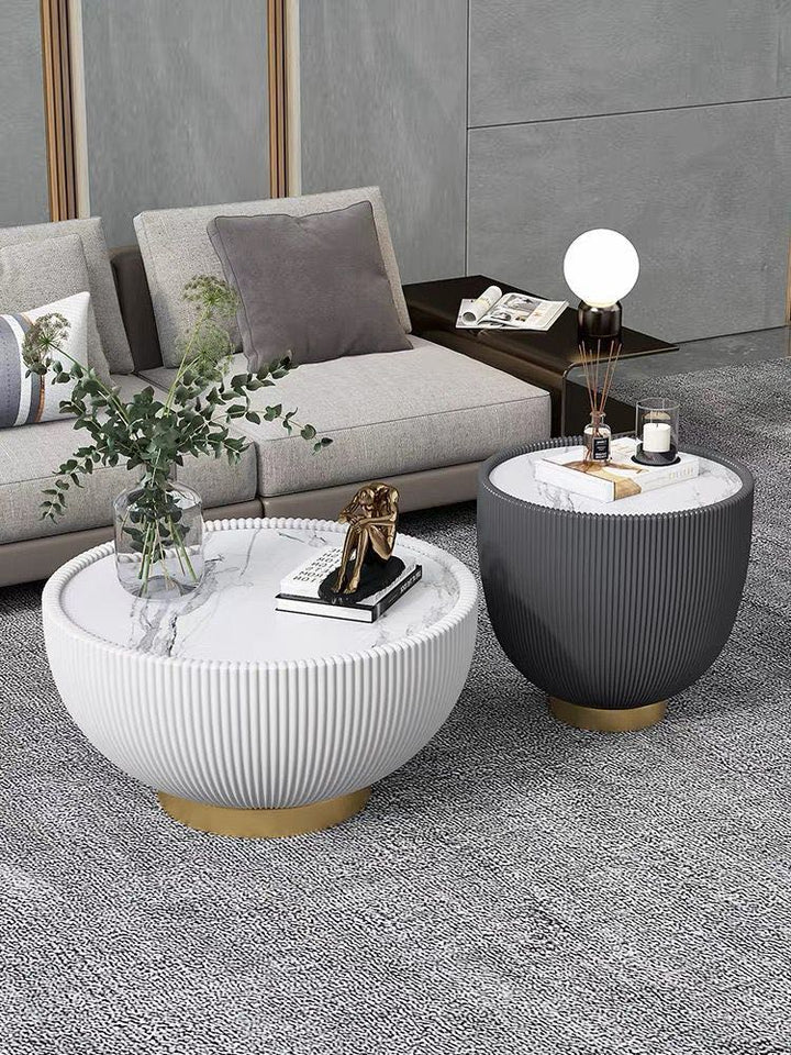 Modern Coffee Table with Sintered Stone top (set of 2)
