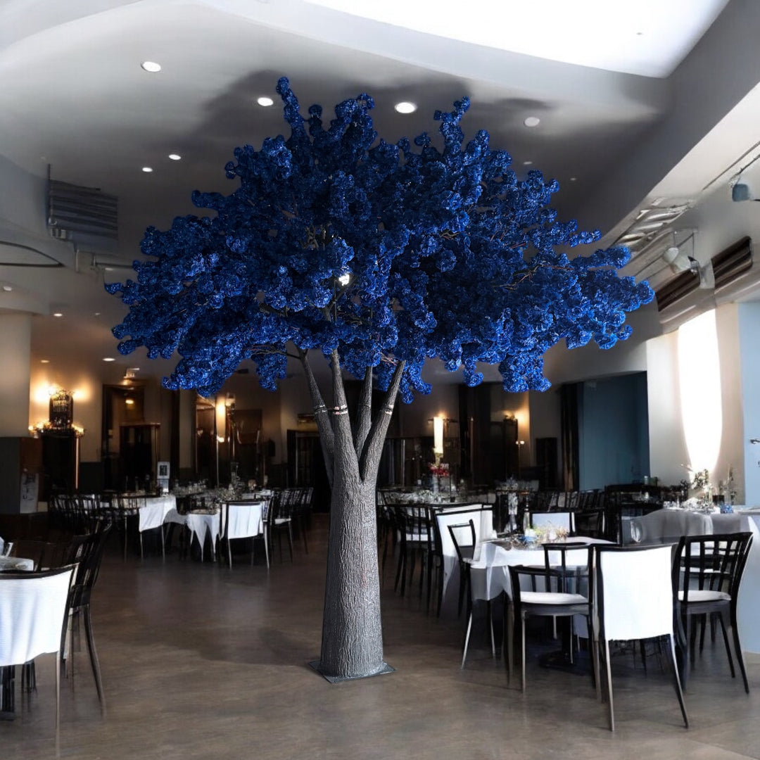 12ft Artificial Cherry Blossom Tree-Royal Blue