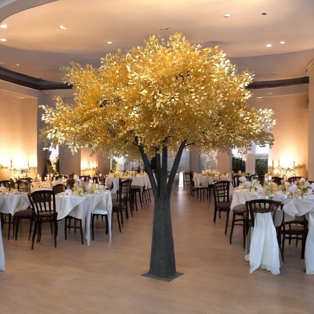12ft Artificial Gold Ficus Tree Rental