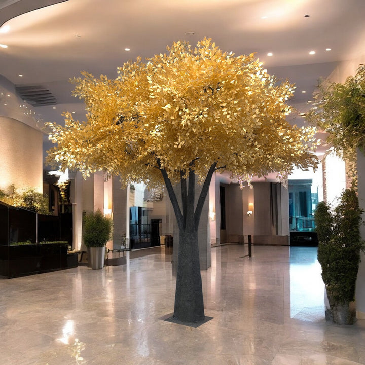 12ft Artificial Gold Ficus Tree Rental