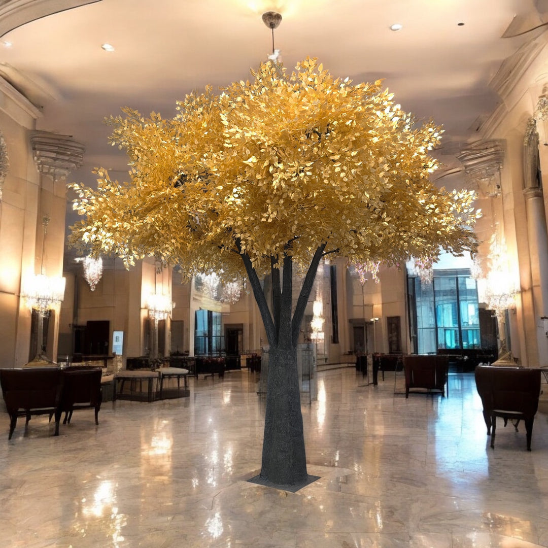 12ft Artificial Gold Ficus Tree Rental