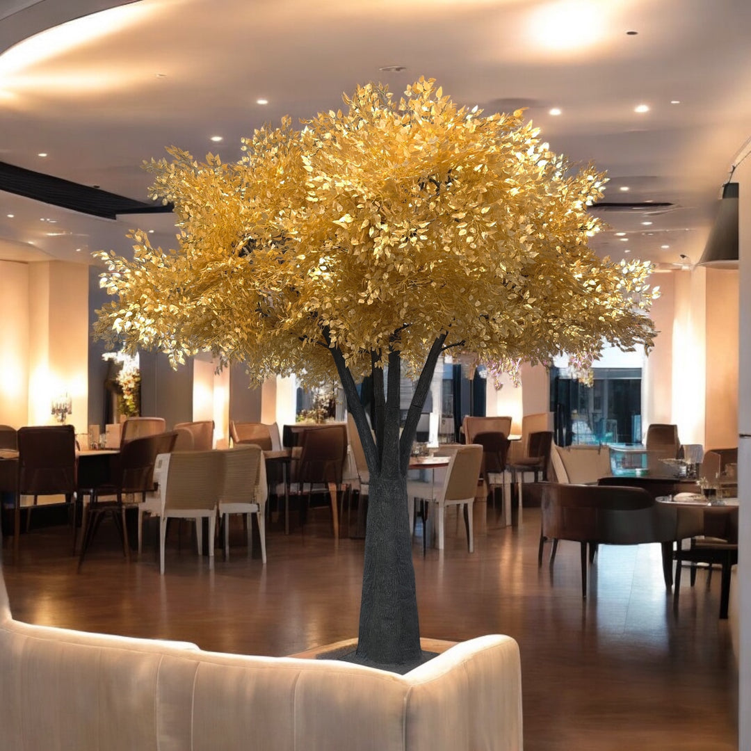 12ft Artificial Gold Ficus Tree Rental