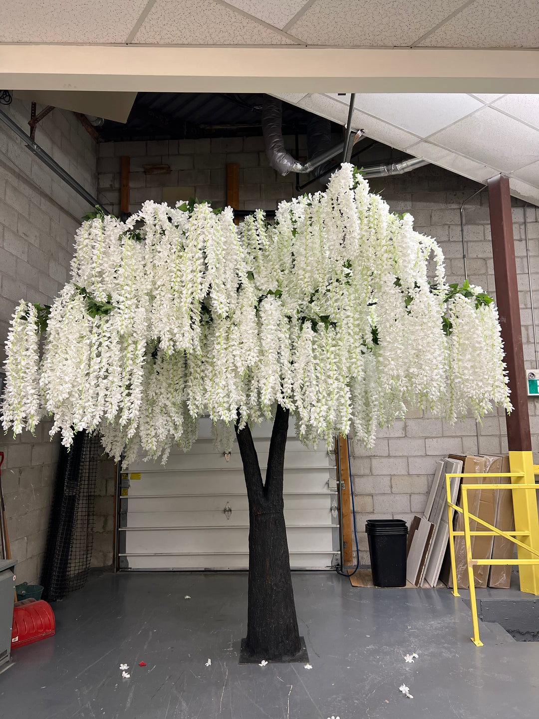 12ft Artificial White Wisteria Tree
