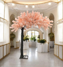 Load image into Gallery viewer, 8ft Light Pink Cherry Blossom Tree for Elegant Event Decor - Realistic Artificial Tree with Soft Pink Blooms and Sturdy Trunk, Perfect for Weddings and Indoor Settings
