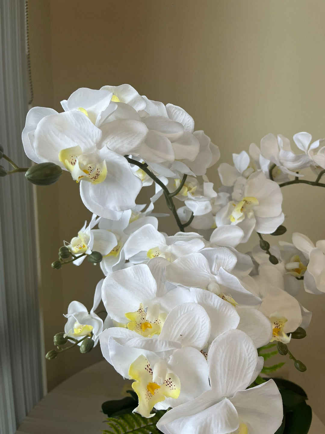 Silk artificial orchid arrangement