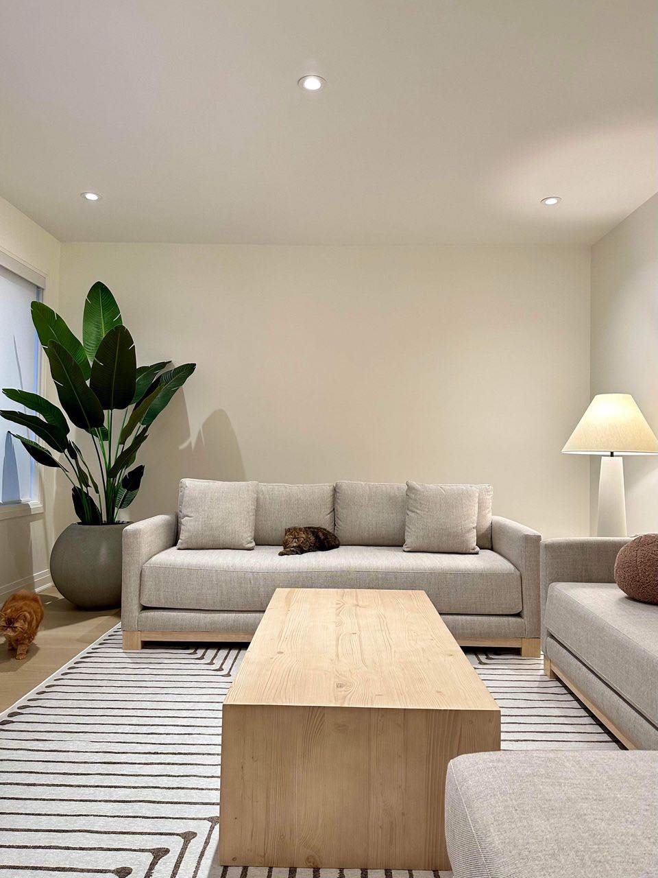 Premium artificial bird of paradise plant with sculptural leaves adding tropical feel to home.