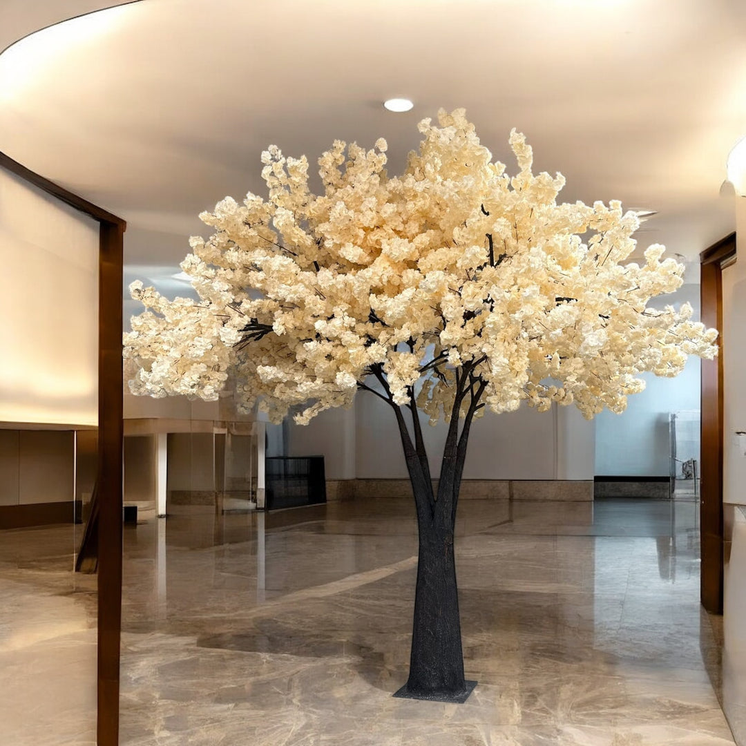 12ft Artificial Cherry Blossom Tree - Cream White