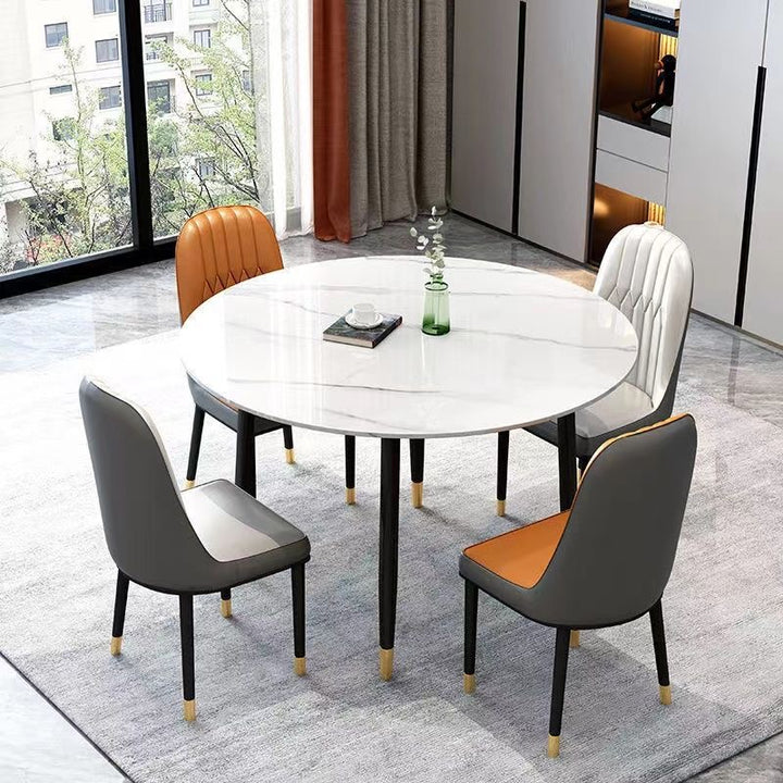 Modern Dining/Breakfast Table Round Sintered Stone Top