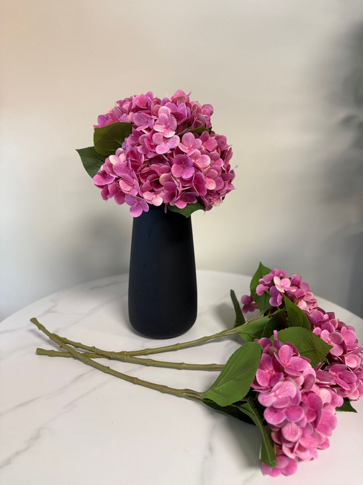 Artificial Pink Hydrangea Stems