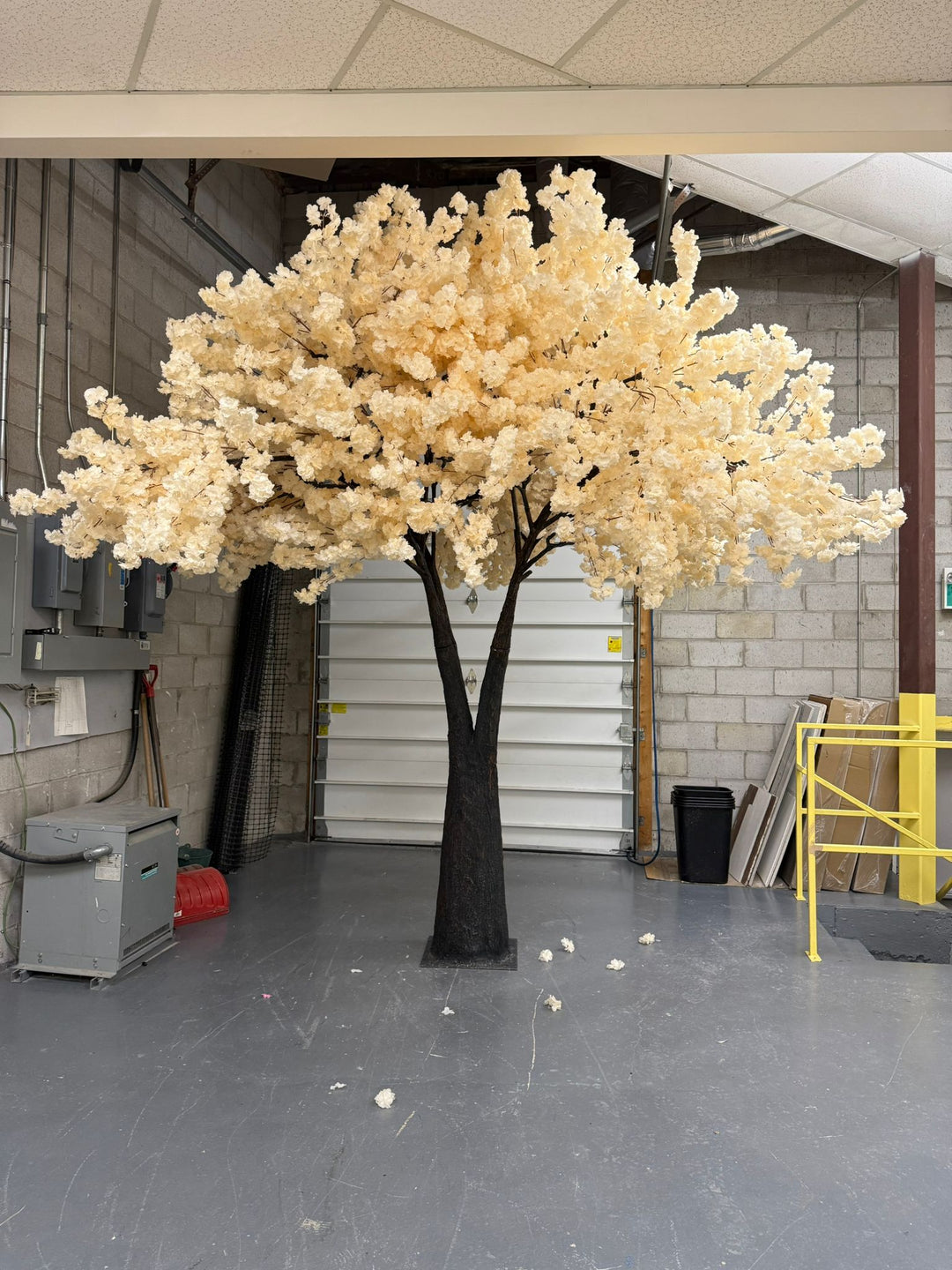 elegant off-white cherry blossom tree ready to be used for luxury events and venue styling