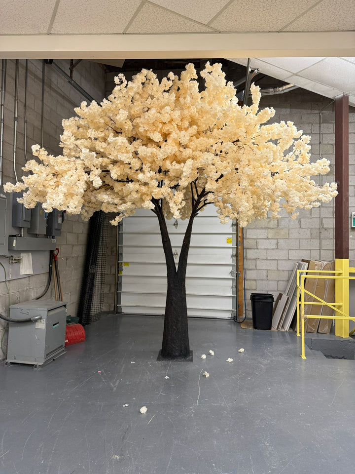 elegant off-white cherry blossom tree ready to be used for luxury events and venue styling